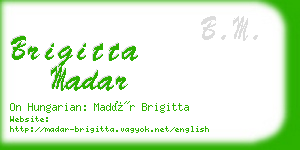 brigitta madar business card